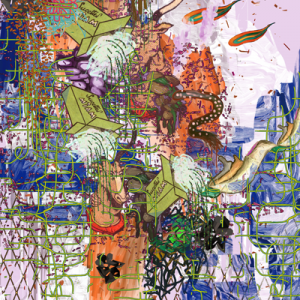 ©François Martinache - You put my heart in neoprene glue - Les interstices résiduels - Tirage Duratrans - 60x80cm - 2007