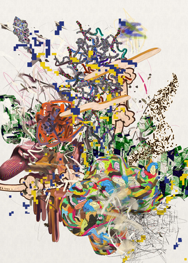 ©François Martinache - High Frequenccy - High Frequenccy 4 - Impression Epson sur papier Ultra Smooth - 70x90cm - 2014