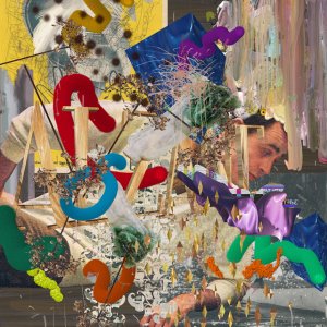 ©François Martinache - Pure player - Pure player 3 - Impression directe sur papier avec vernis sélectif - 110x140cm - 2015